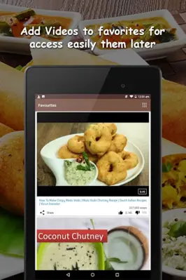 South Indian Recipes android App screenshot 1